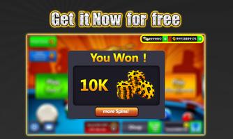 Coins for 8 ball pool prank Cartaz