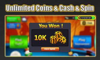 Coins for 8 ball pool prank imagem de tela 1