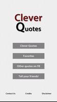 Clever Quotes plakat