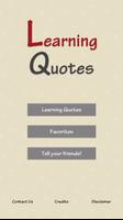 Learning Quotes poster