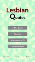Lesbian Quotes Affiche