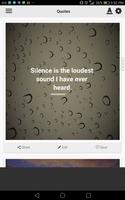 Silence Quotes poster