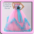 Colorful Wedding Dress Design ikon