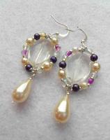 Earring Design Pearl Gold poster