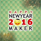 New Year Greetings Card Maker ikona