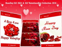 GIF Rose Day & Valentines Day 2018 capture d'écran 1