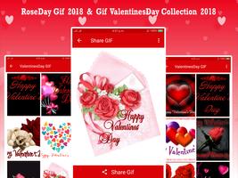 GIF Rose Day & Valentines Day 2018 capture d'écran 2