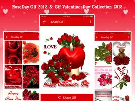 GIF Rose Day & Valentines Day 2018 capture d'écran 3