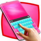 Pink and Blue Keyboard Theme biểu tượng