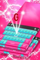 Pink and Blue Keyboard Theme ảnh chụp màn hình 3