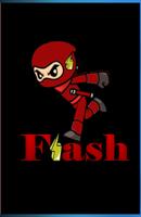 Flash Super Hero 3D : road Affiche
