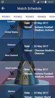 Schedule of FIFA World Cup U20 Affiche