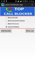 Poster Latest Call Blocker App