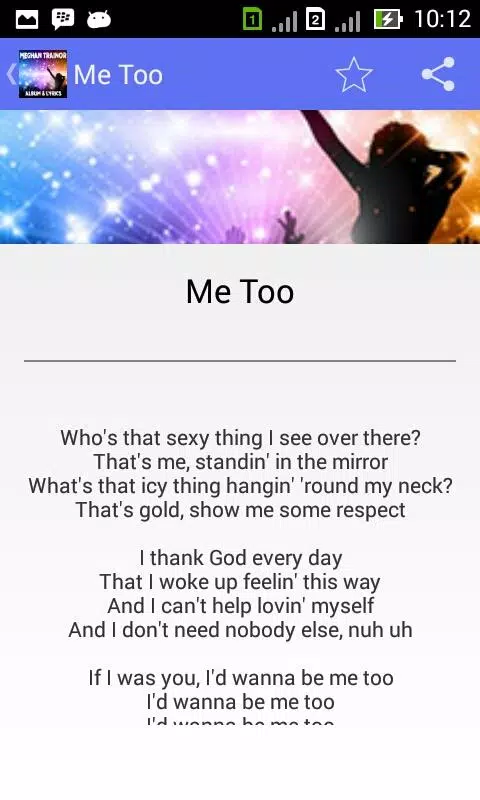 Meghan Trainor Me Too - Lyrics APK for Android Download