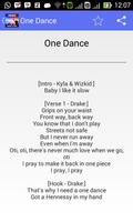 Drake One Dance - Lyrics পোস্টার