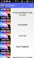 James Bay Let It Go - Lyrics capture d'écran 1