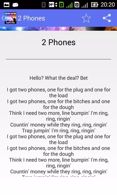 Kevin Gates 2 Phones - Lyrics APK for Android Download