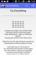 Shakira Try Everything - Lyric پوسٹر