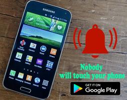 don't touch my phone security alarm постер