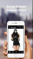 Burqa Women Fashion Photo Frame: Burqa Women Style الملصق