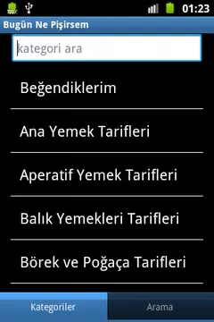 Screenshot 1 for Bugün Ne Pişirsem?