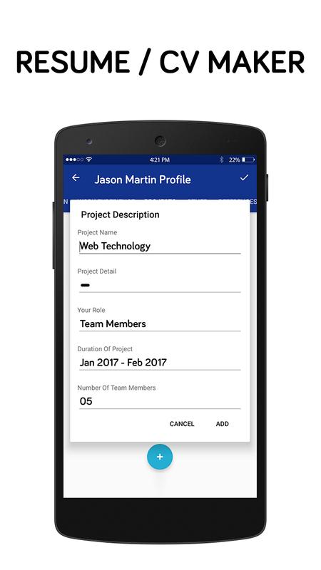 best resume making app free resume builder app for android apk
