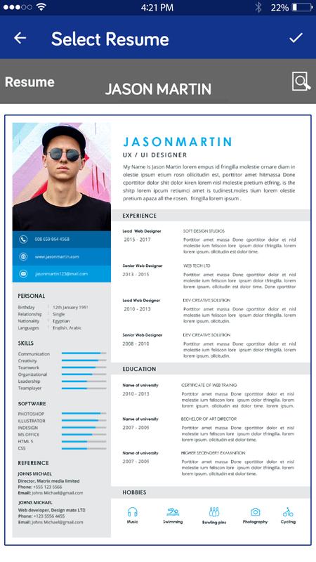 Resume Maker Pdf Cv Makerfree Resume App For Android Apk Download