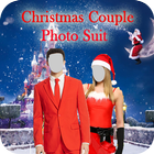 Christmas Couple Photo Frame: Christmas Dp maker icon