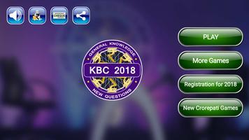 New KBC 2018 - English Quiz Game Affiche