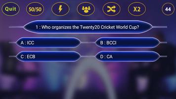 Cricket Quiz In KBC 2018 Style screenshot 2