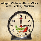 Vintage Clock Widget Chicken icono