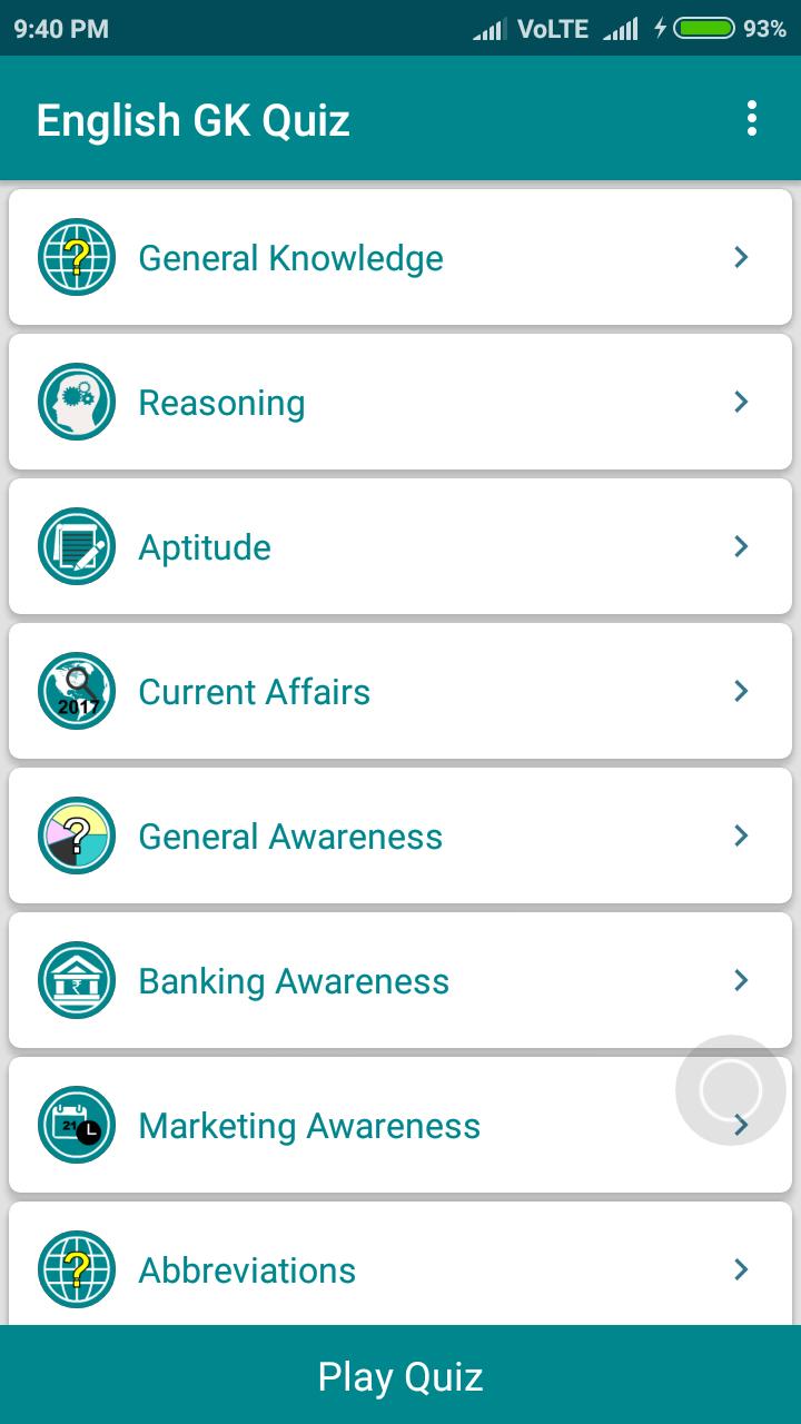 Daily Gk 2018 English Gk App Offline For Android Apk Download