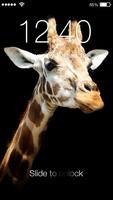 Girafe animal verrouillage Affiche