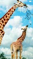 Giraffe Tier HD-Verschluss Plakat