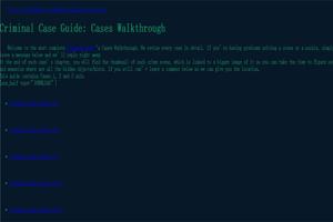 Utility Guide 4 Criminal Case स्क्रीनशॉट 1