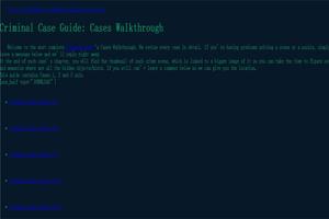 Utility Guide 4 Criminal Case screenshot 1