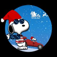 Christmas Super Car Snoopy! Affiche