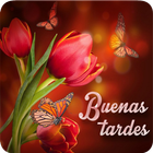 Buenas Tardes con Flores أيقونة