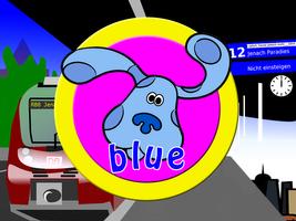 Blue Dog Finds Clue - Subway Affiche