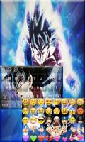 Goku Ultra Instinc Super Saiyan Keyboard Theme ภาพหน้าจอ 2