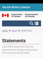 ON AIR NEWS CANADA Ekran Görüntüsü 2