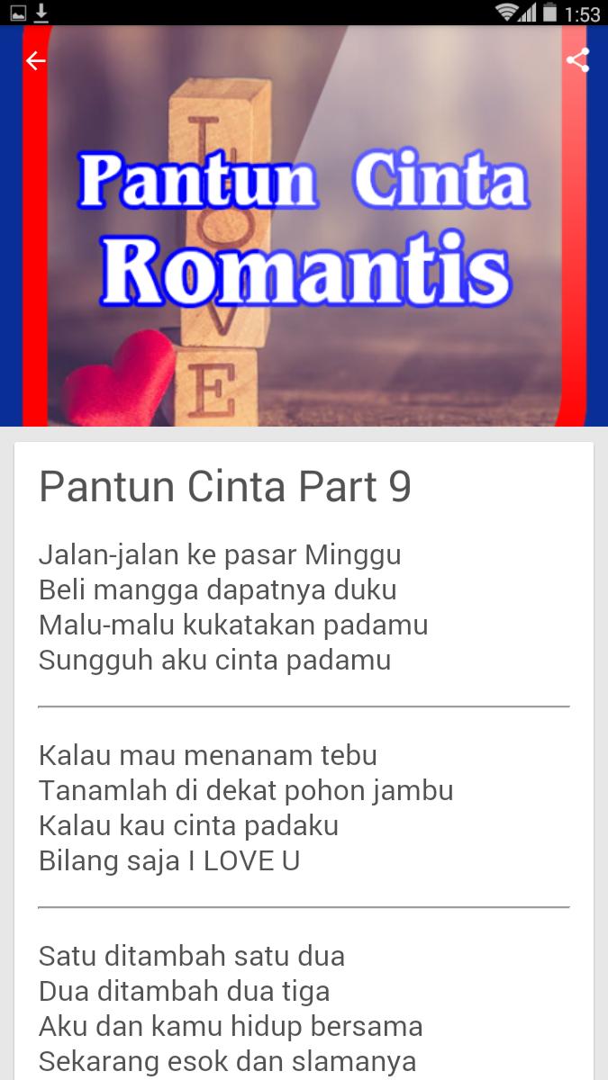 Koleksi Pantun Cinta Romantis For Android Apk Download