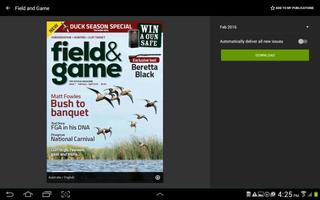 Field and Game Magazine Affiche