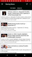 1 Schermata Boxing News