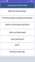 computer shortcut key پوسٹر