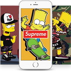 Bart x Supreme Wallpapers HD آئیکن