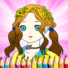 Manga Fairy Painting آئیکن