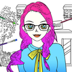 ”Fashion Teenage Coloring Pages