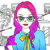 Fashion Teenage Coloring Pages icon