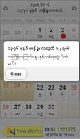 Myanmar Calendar 2015 capture d'écran 1